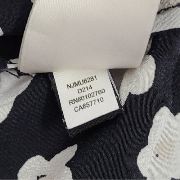 KATE SPADE Mini Faye 100% Silk Floral Print Shirt Dress Women's Size XXS - Picture 12 of 15